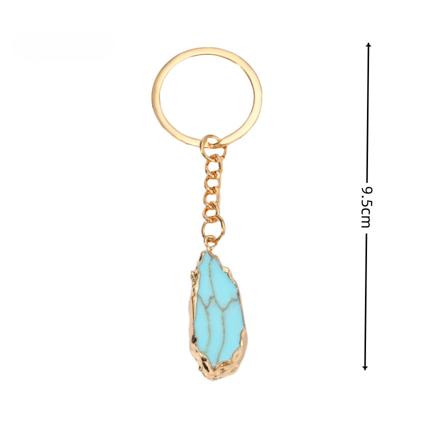 Wholesale Turquoise Water Drop Key Chain